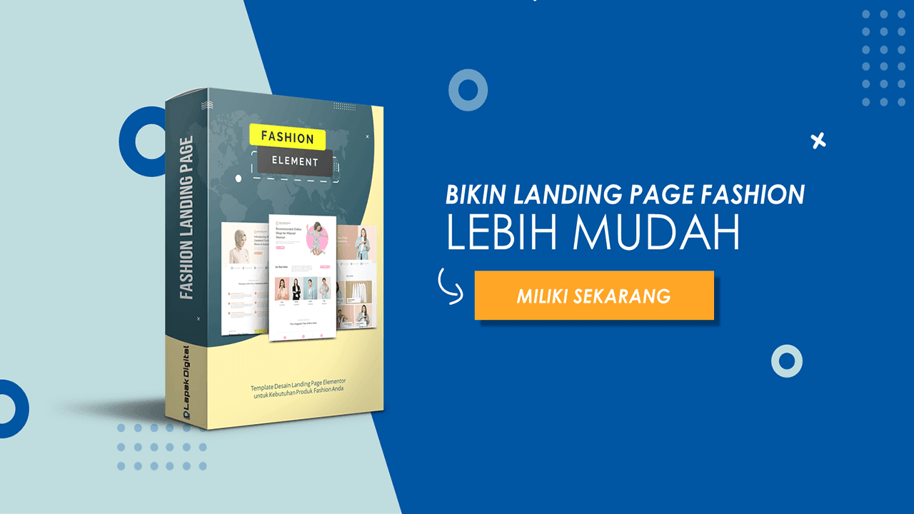Fashion Element - Template Desain Landing Page Elementor